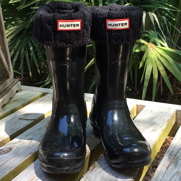 Hunter Shoes - Gorgeous Hunter Boots with socks size 8